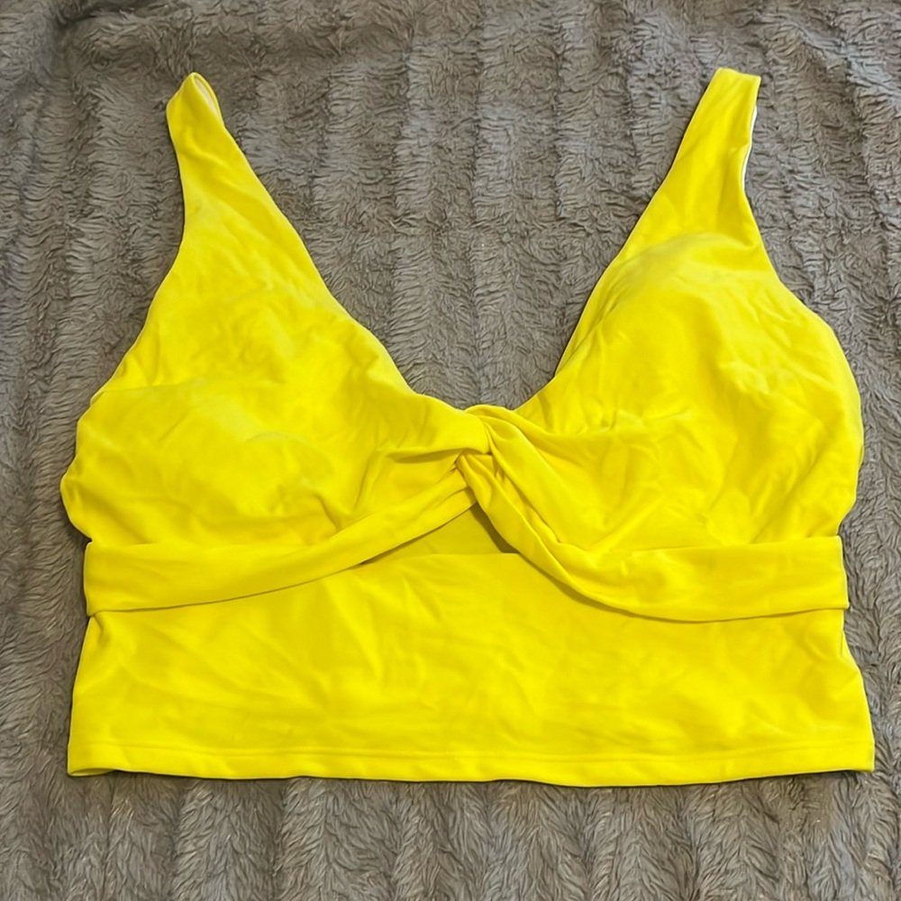 Yellow Bikini Swim Top